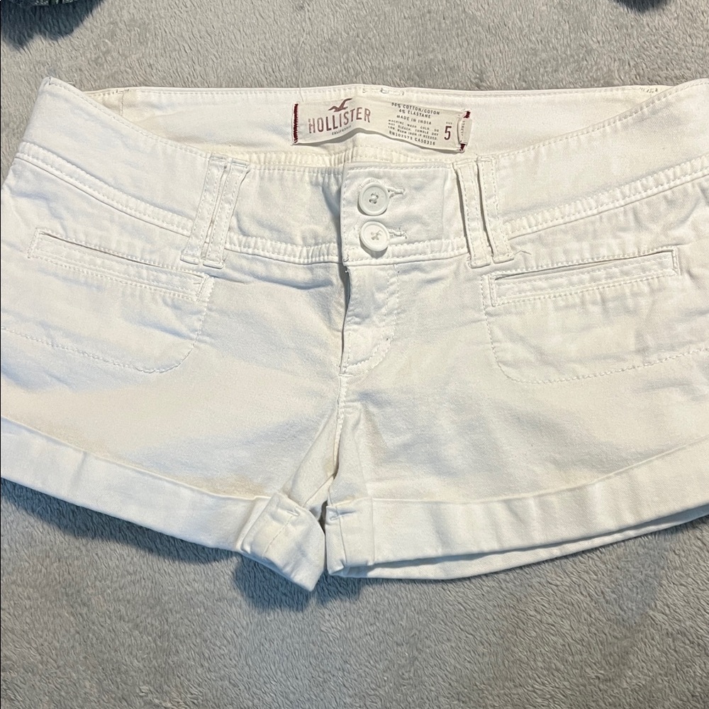 Hollister Women's Crisp White Jean Shorts Sz 5